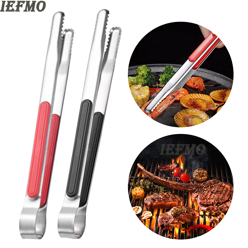 Home Cooking Help - Stainless Steel BBQ Grill Tongs Food
