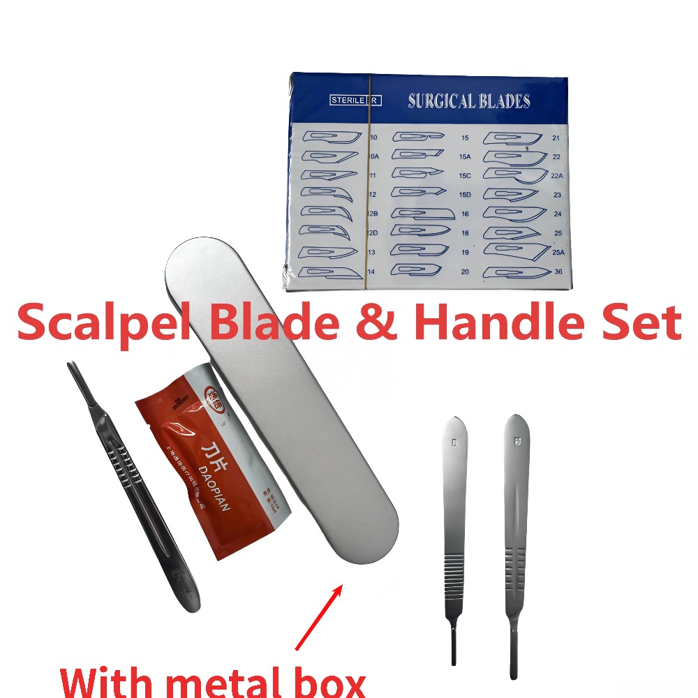 Wok Carbon Steel - Dental Scalpel Handle No.3/4/7 with Blades