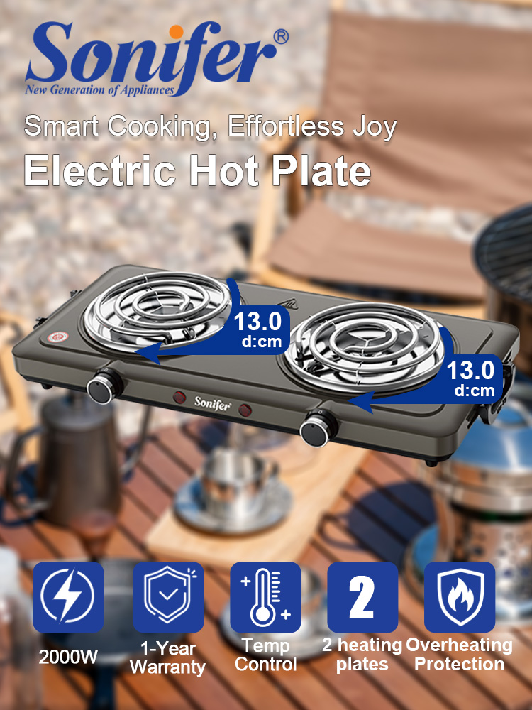 Hot Pot Portable Dual - Sonifer SF-3070 Double Electric Hot Plate