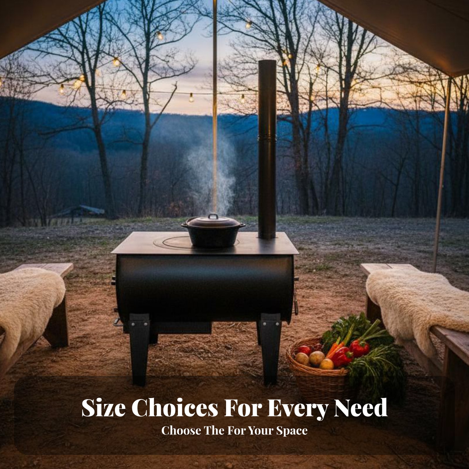 Home Cooking Heater - Smokeless Heating Stove for Winter, Indoor
