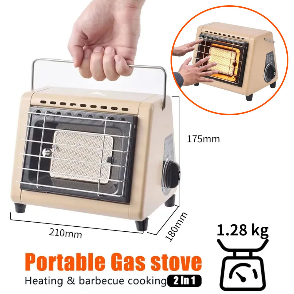 Portable 2 in 1 Gas Stove Heat - Home Cooking Heater 评论和价格