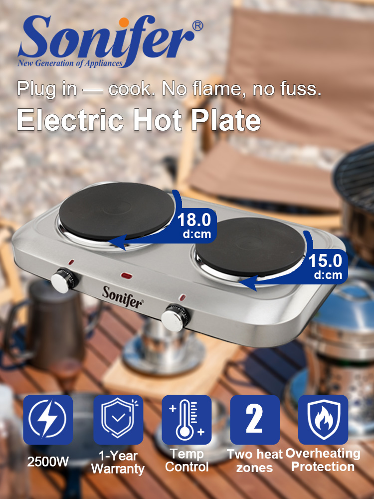 Double Burner Electric Stove S - Hot Pot Portable Dual 评论和价格