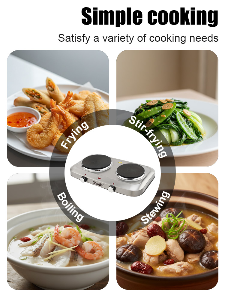 Double Burner Electric Stove S - Hot Pot Portable Dual 评论和价格
