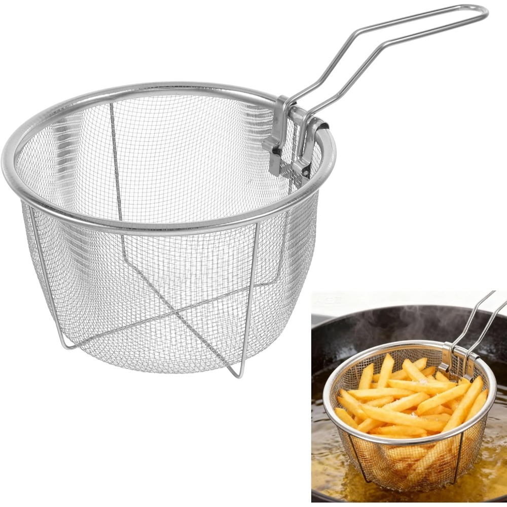 Round Fry Basket with Folding  - Home Cooking In French 评论和价格