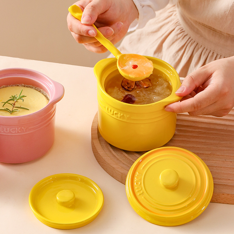 Double Lid Ceramic Bowl,Bird's - Home Cooking Help 评论和价格