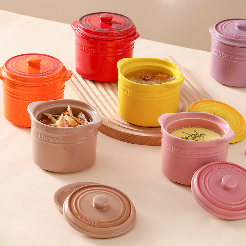 Double Lid Ceramic Bowl,Bird's - Home Cooking Help 评论和价格