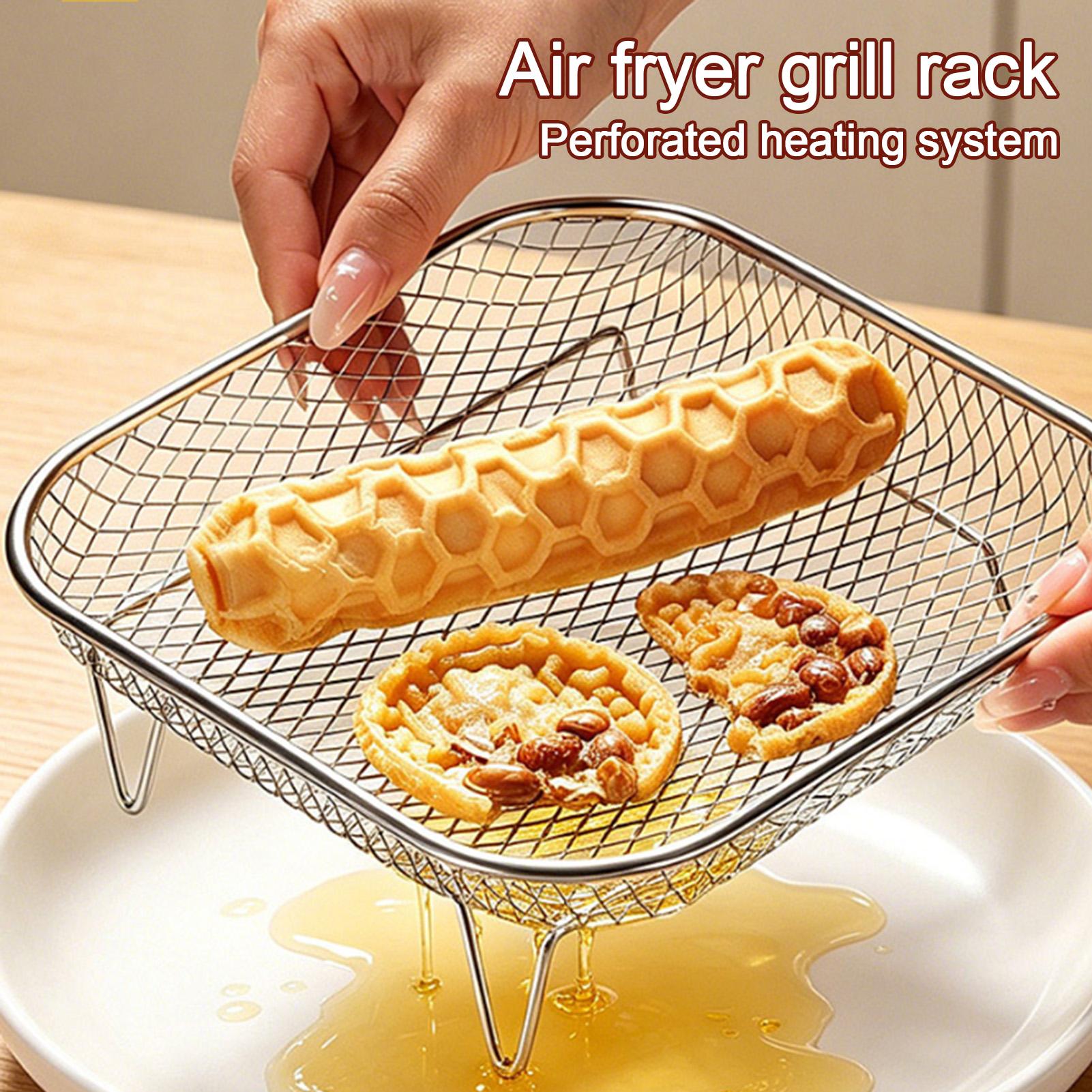 Air Fryer Rack Square Food Gra - Home Cooking Show 评论和价格