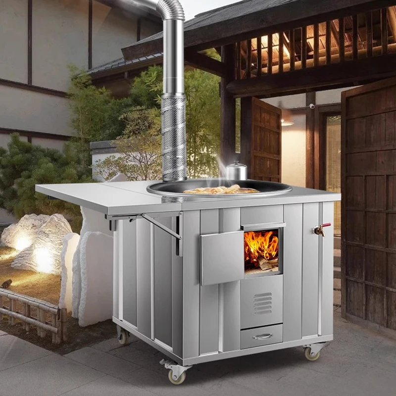 Stainless Steel Firewood Stove - Home Cooking Heater 评论和价格