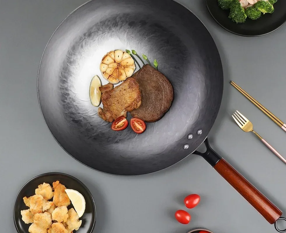 #q ForCraft Wok Flat Hand Hamm - Wok Carbon Steel 评论和价格