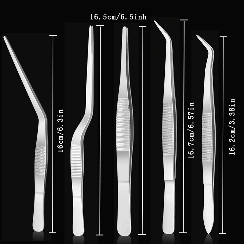 Stainless Steel Plating Tongs  - Home Cooking Utensil Set 评论和价格
