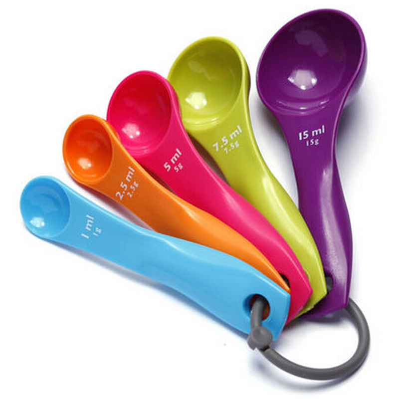 5Pcs Salt Oil Spoon Lovely Kit - Home Cooking Utensil Set 评论和价格