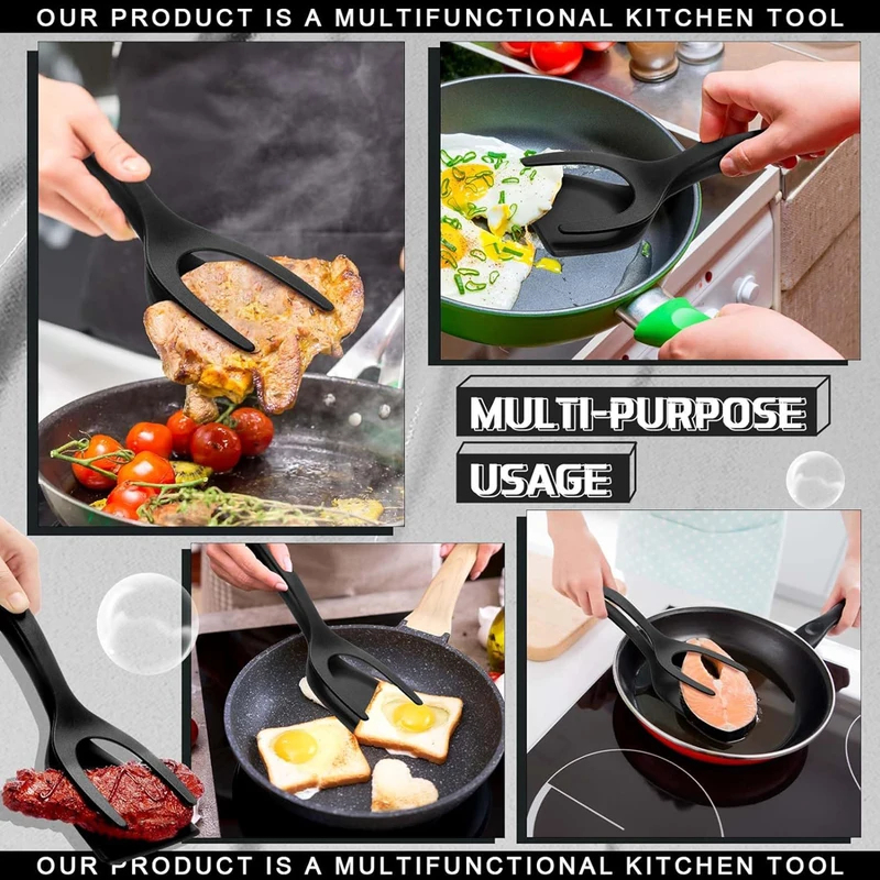 2 in 1 Grip Flip Spatula Clamp - Home Cooking In French 评论和价格
