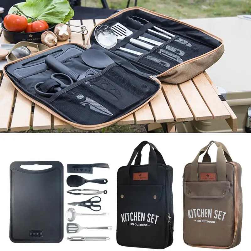 8pcs Camping Kitchen Cookware  - Home Cooking Utensil Set 评论和价格