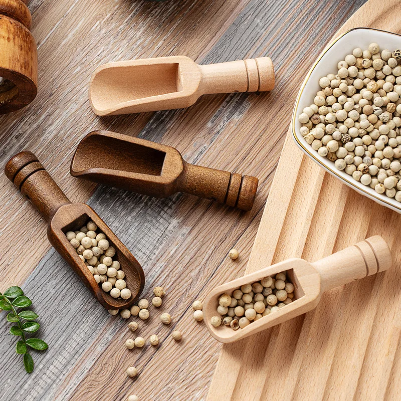 2/5PCS Wooden Coffee Scoop Set - Home Cooking Utensil Set 评论和价格