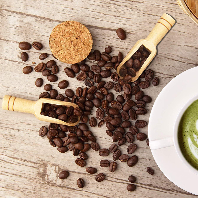 2/5PCS Wooden Coffee Scoop Set - Home Cooking Utensil Set 评论和价格
