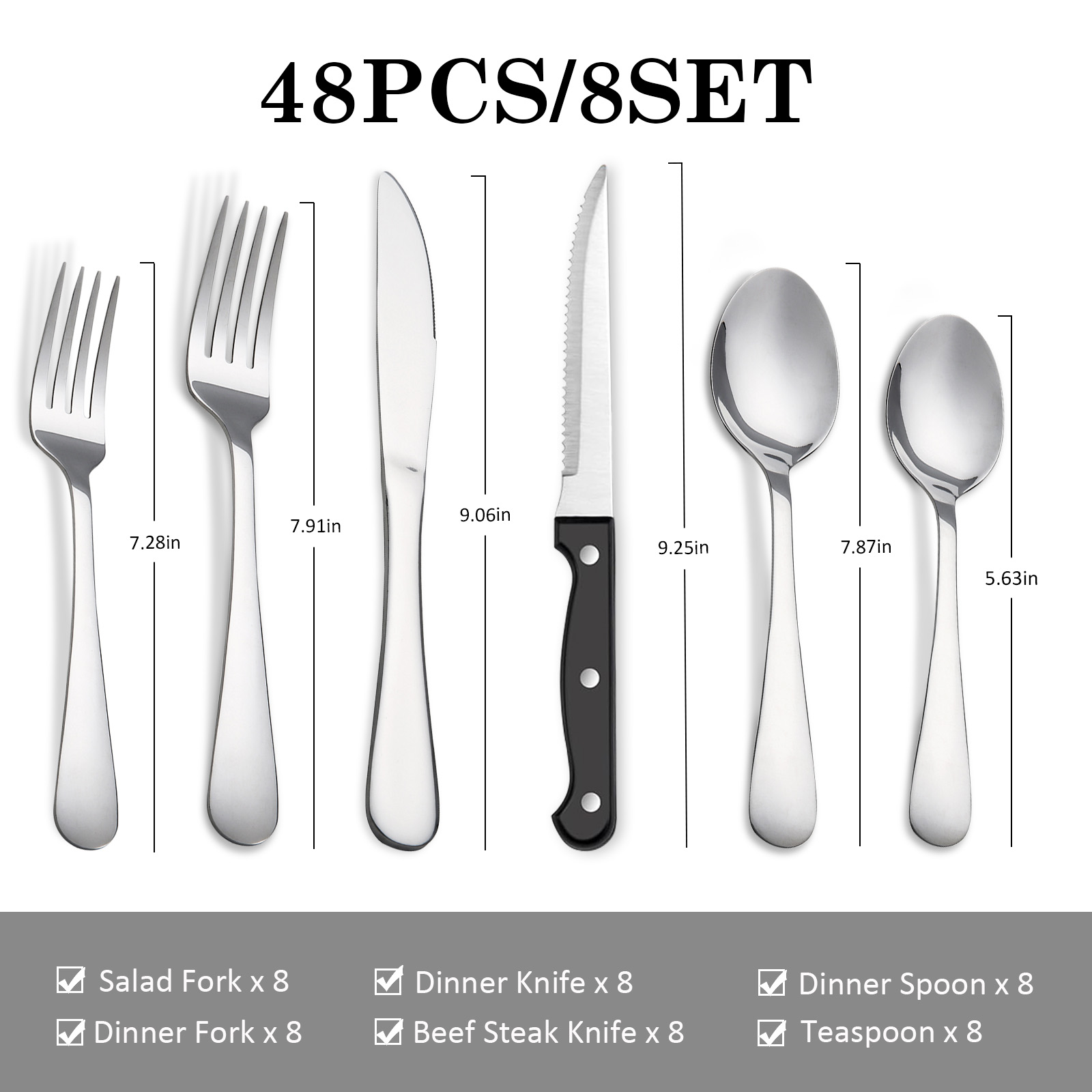 KOOMADE 48Pcs Stainless Steel  - Home Cooking Utensil Set 评论和价格