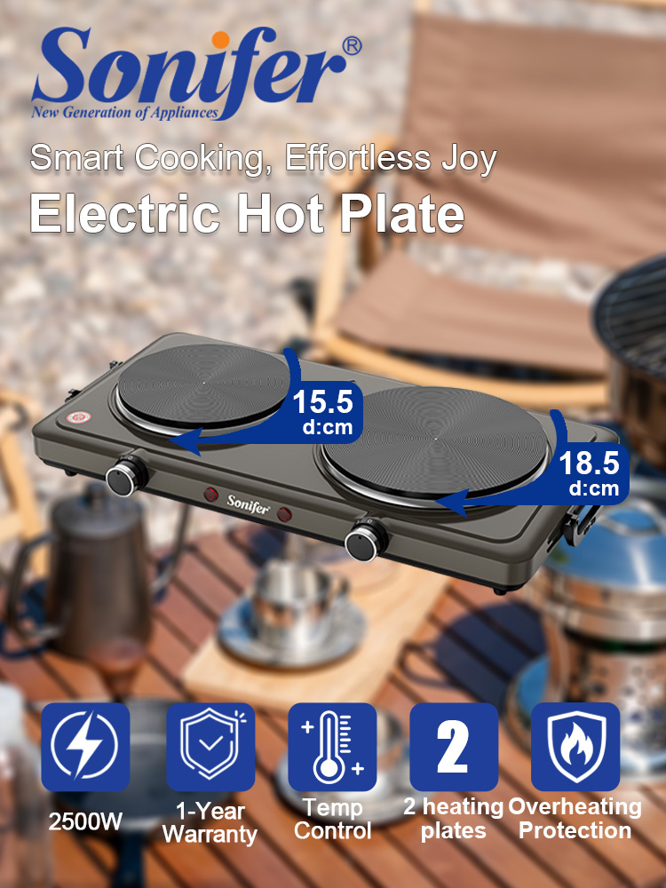 Sonifer SF-3071 Double Electri - Hot Pot Portable Dual 评论和价格