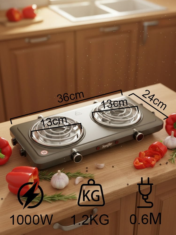 Sonifer SF-3070 Double Electri - Hot Pot Portable Dual 评论和价格