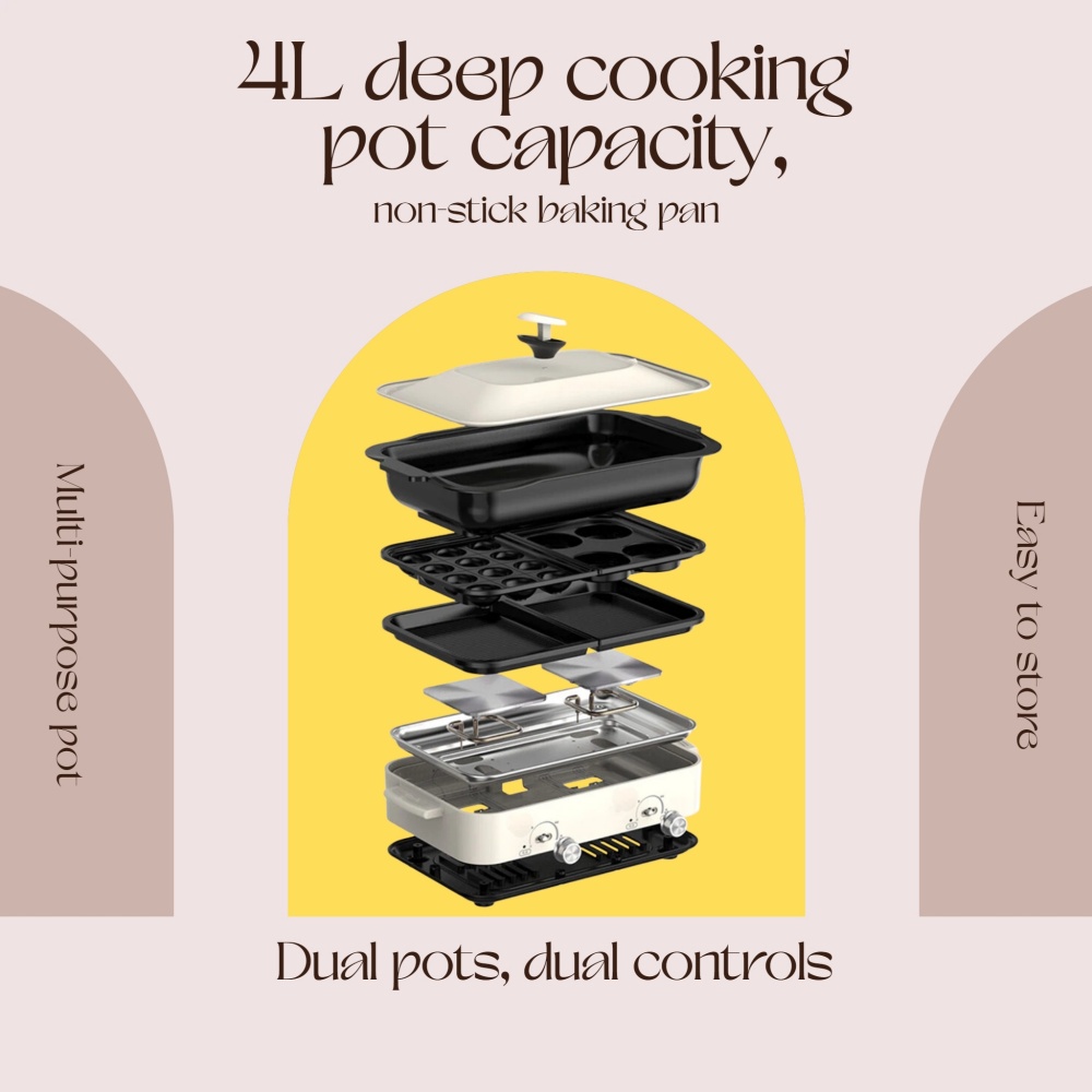 Household multi-functional coo - Hot Pot Portable Dual 评论和价格